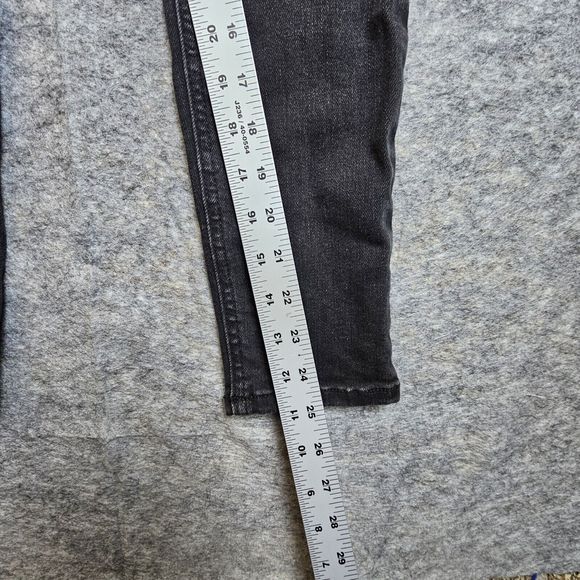 We The Free People Jeans Exposed Button Fly High Rise Black Wash 26 - Picture 6 of 8